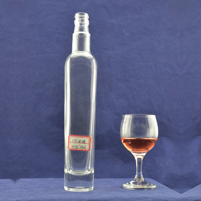 Botella de vidrio de vodka de 750 ml para la industria de bebidas