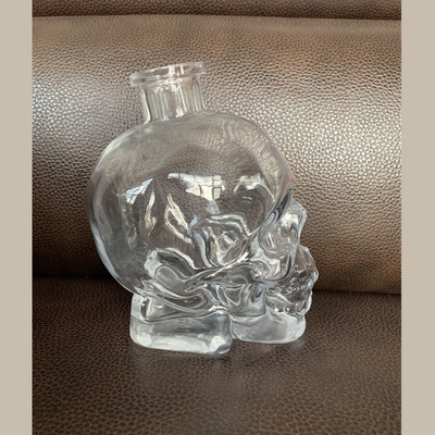 Botella de cristal de 1000 ml para el manejo de la superficie del cráneo para el bong de espíritu