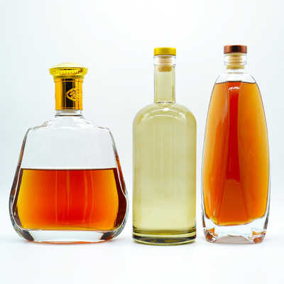 Material de vidrio de súper sílex 700 ml Botella de alcohol para la superficie de la pantalla de impresión