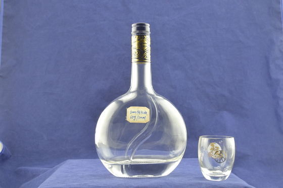 Botellas de vidrio de vodka Ciroc vacías de 750 ml con diseño transparente