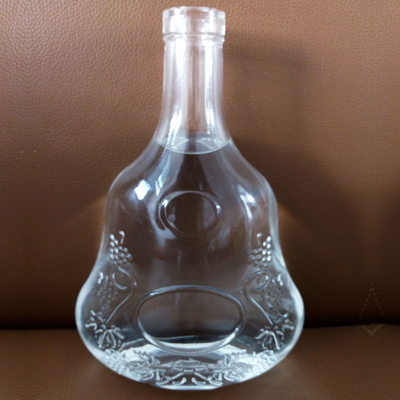 Super Flint 500ml 700ml 750ml Brandy Liquor Botellas de vidrio de vino con y diseño de moda