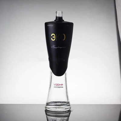 Whisky Diseño personalizado Botella de vidrio 750ml Botella de vodka con entrega rápida