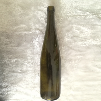Estampado en caliente Botella de vidrio de ámbar de 750 ml para vodka whisky bebida de brandy