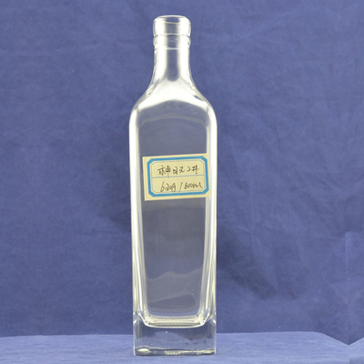 Producción a granel Material de vidrio Super Flint 750 ml Botella de vidrio de vodka de vino para bebidas espirituosas