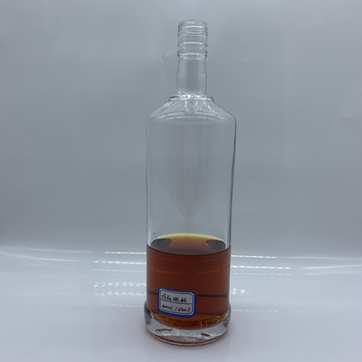 Bebidas industriales 1L botella de vidrio de cuello largo con corcho de whisky