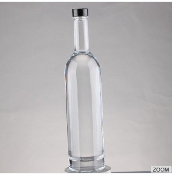 Botellas de licor de vidrio de 750 ml claras para vodka whisky bebidas alcohólicas