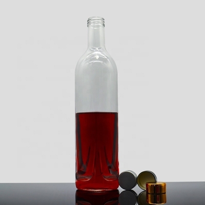 Botellas de vidrio de corcho de tipo Super Flint Tipo de sellado de corcho 750 ml Vodka Whisky Sherry Whiskey Wine Botellas de vidrio