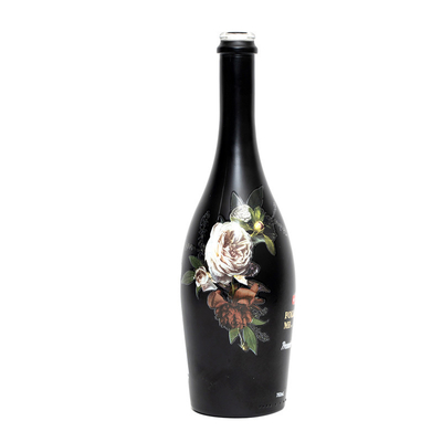 Botellas de vidrio vacío cuadradas personalizadas con decal de plata electroplacado Capacidad de 1000 ml