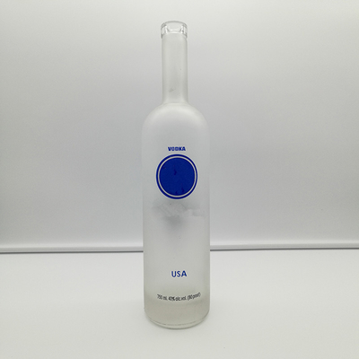 Botellas de vidrio de vodka helada Términos FOB y material de piedra fuerte