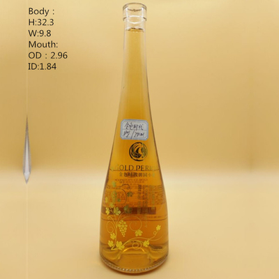Botellas de vidrio de vodka helada Términos FOB y material de piedra fuerte