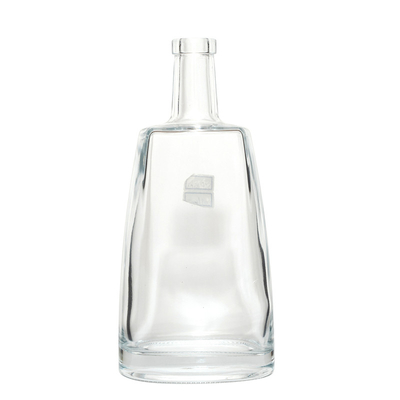 700 ml de whiskey blanco decantador de vodka mineral 750 ml de alcohol de vidrio botella de licor sello de corcho