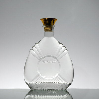 Botella de vidrio de licor a granel de 750 ml con corcho 1 litro