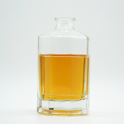 Tipo de sellado de corcho Vidrio transparente Vino licor whisky vodka tequila Botella 200ml 375ml 500ml 750ml 1000ml