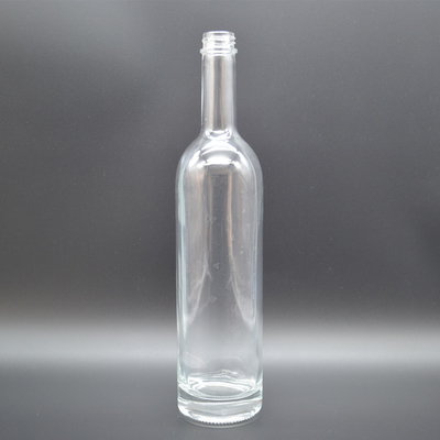 Botella de vidrio cuadrada de 200 ml para la venta de bebidas alcohólicas