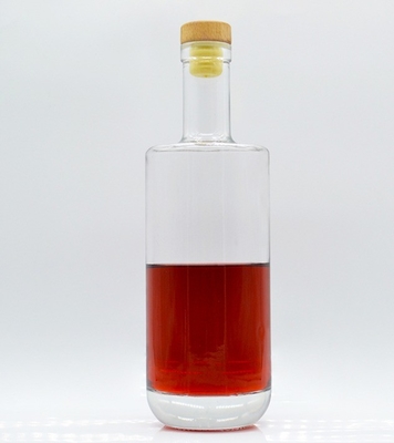 Botellas de vidrio de tequila y vodka de 70 cl congeladas personalizadas para bebidas alcohólicas Tipo de sellado de corcho
