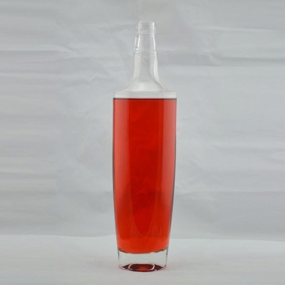 Botella de vidrio de 750 ml para bebidas alcohólicas Gin vacío Ron reciclado Whisky Vodka OEM / ODM aceptable