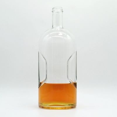 Botella de vidrio de 750 ml para bebidas alcohólicas Gin vacío Ron reciclado Whisky Vodka OEM / ODM aceptable