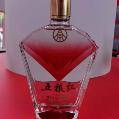 Etiqueta privada botella cilíndrica vacía de alto 550 ml 750 ml 780 ml de 1 litro para alcohol