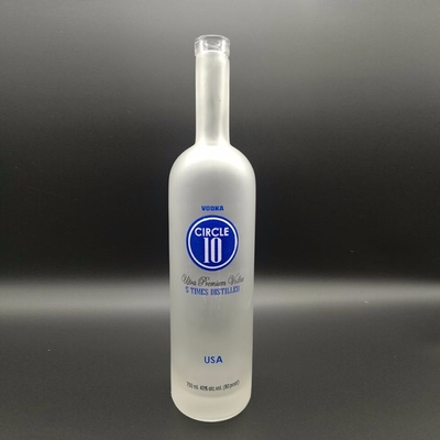 Grabación/Frost/Decal/Botella de vidrio de spray 750 ml/1000 ml para vodka whisky brandy ron y ginebra