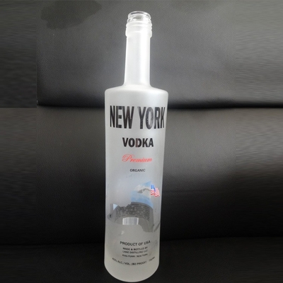 500 ml 750 ml 1000 ml Super Flint botella de vidrio para el vodka industrial whisky ron ginebra licor