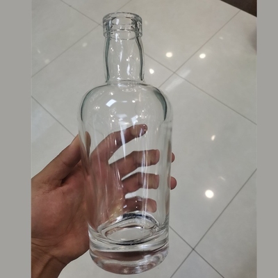 Botella de vidrio electrolibrada para bebidas alcohólicas whisky tequila vodka 350 ml 500 ml 750 ml