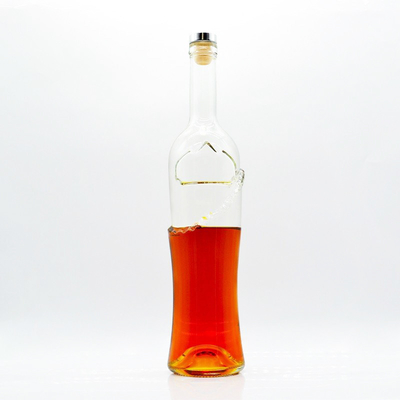 Se acepta el pago con Paypal Botella de vidrio transparente para bebidas alcohólicas