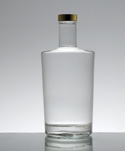 Logotipo de decal Personalizado 350ml 500ml 700ml 750ml 1000ml Botella de vidrio para ron vodka whisky gin
