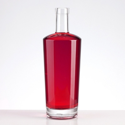 Logotipo de decal Personalizado 350ml 500ml 700ml 750ml 1000ml Botella de vidrio para ron vodka whisky gin