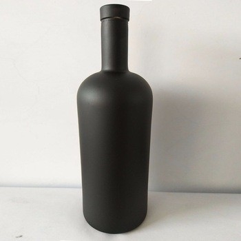 Botella de vidrio personalizada de 200 ml 375 ml 500 ml 700 ml 750 ml 1000 ml para vodka y licores de vino espirituoso