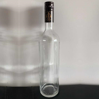 Diseño de glaseado vacío GUALA vodka de corcho botella de vidrio de licor 375ml 750ml 1 litro 1750ml