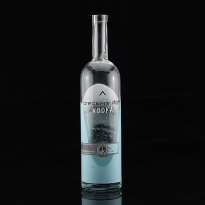 Diseño de glaseado vacío GUALA vodka de corcho botella de vidrio de licor 375ml 750ml 1 litro 1750ml