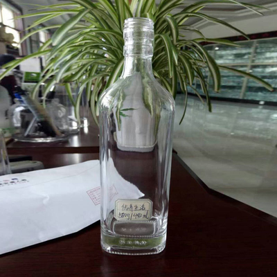 Botellas de vidrio de vino rojo de plástico hechas de vidrio súper de sílex para beneficio