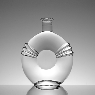 Botella de vidrio de 750 ml de 700 ml de corcho transparente con material de vidrio de Super Flint