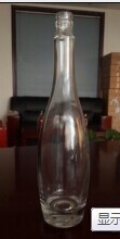 Super Flint Glass Vodka Spirit Botella de vidrio con tapa de guala y producto con logotipo grabado