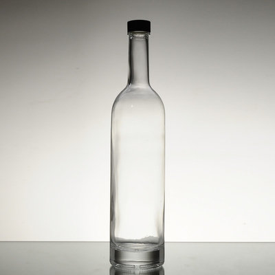 Botella de vidrio vacía de 350 ml 550 ml 750 ml para vodka whisky vino tinto