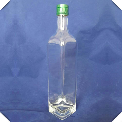 Estampado en caliente Manejo de la superficie Super Flint Gin de primera calidad Vodka 750ml Botella de vidrio cuadrada FOB