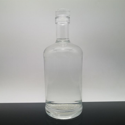 375 ml 200 ml 100 ml Botella de vidrio Gin Whisky Vino Vodka Espiritos Botella de vidrio con corcho