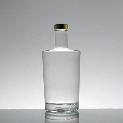 Botella de vidrio transparente de 1 litro para bebidas