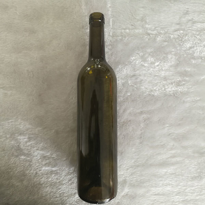 Material de vidrio de color crudo botella de vino antigua congelación profunda Proceso y TT Plazo de pago