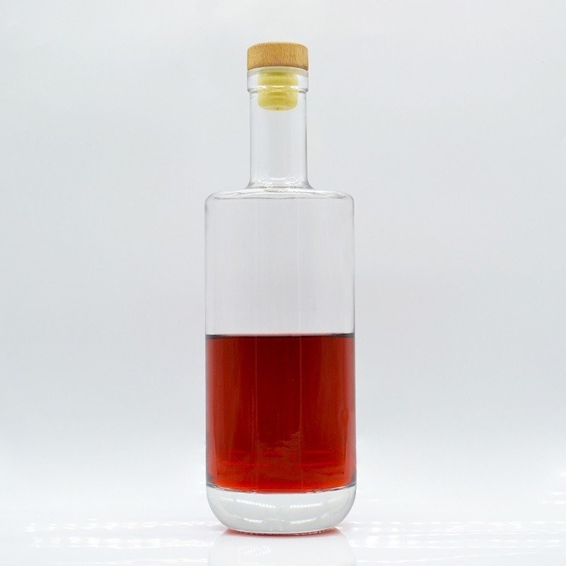 Botellas de whisky y vodka de corcho con cilindro de piedra extra botella de vidrio de 750 ml