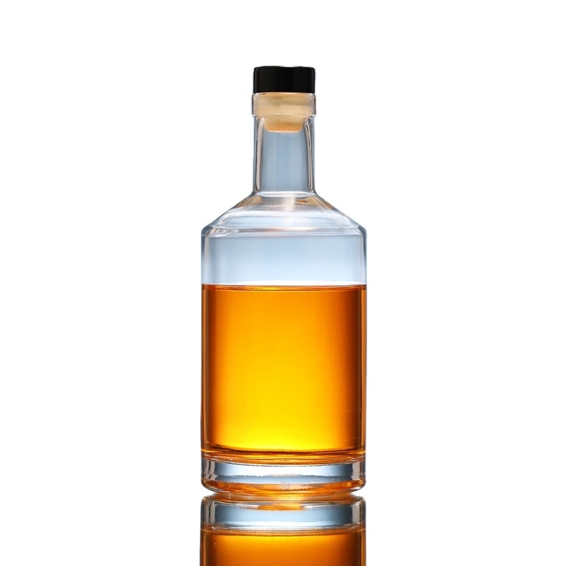 Super Flint Glass 500ml Botella para Whisky Mountain Vodka Gin Diseño y material en blanco