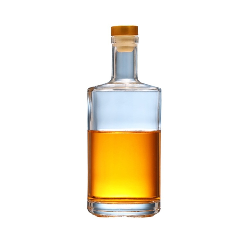 Botella de vidrio de 50 ml 100 ml 200 ml 500 ml 750 ml de lujo de Baijiu Botella de whisky de ginebra para bebida