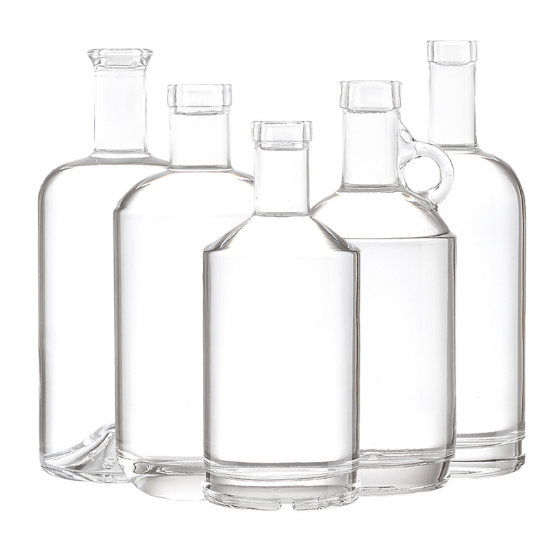 500 ml 750 ml de material de vidrio de piedra súper vidrio de cristal vacío Botellas de vino para bebidas