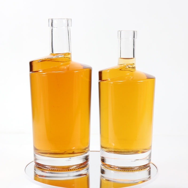 Vidrio vacío de ron Gin Whisky Vodka Super Flint Botellas mejor para el ron 500ml 750ml Capacidad
