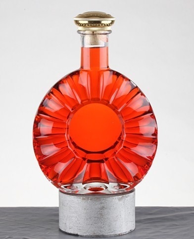 Botella de vidrio de 500 ml de 700 ml para licores de lujo Tipo de sellado de corcho Super material de vidrio de sílex