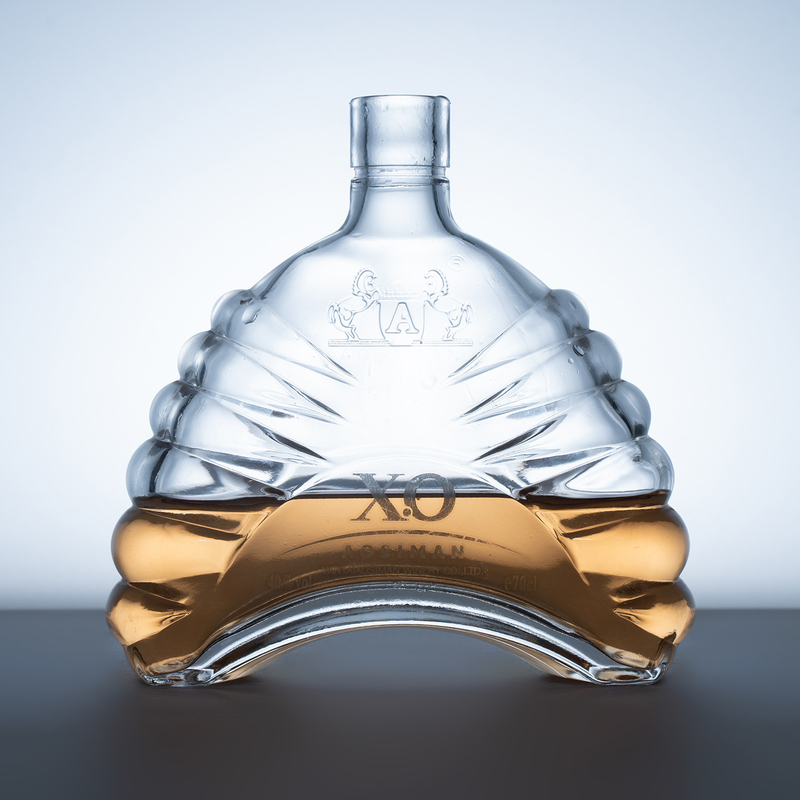 1 litro de whisky de vidrio botella de vodka botella de alcohol vacío 375 ml 500 ml 750 ml con tapa de corcho