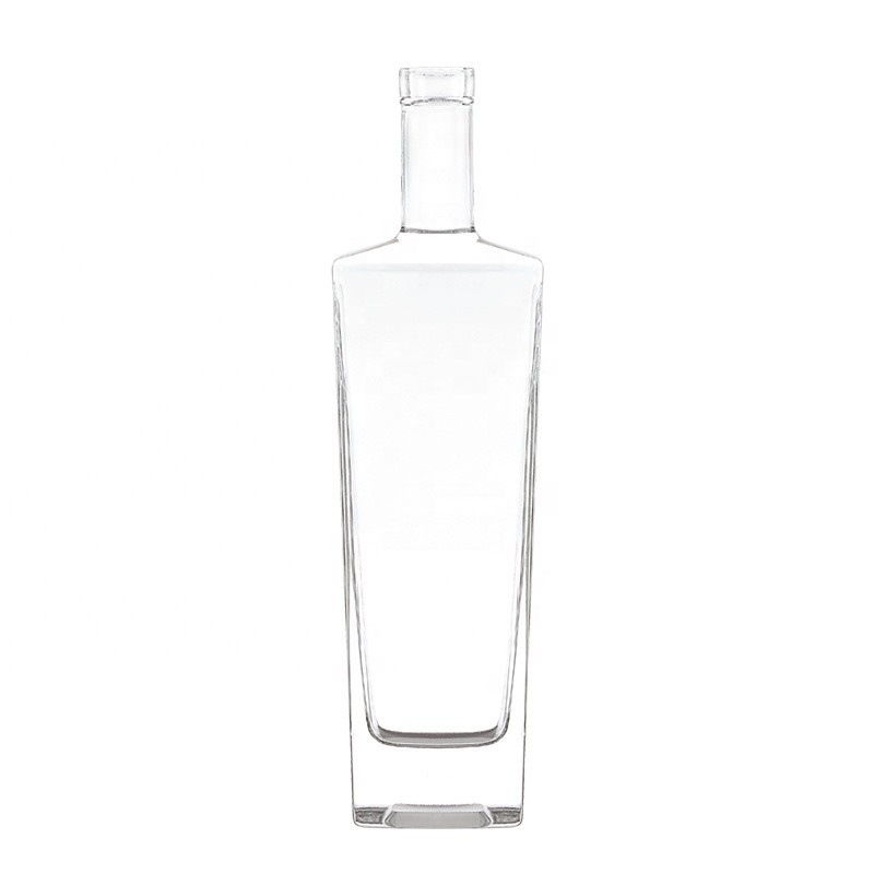 Super Flint Logotipo personalizado 100ml 350ml 550ml 750ml Botella de vidrio para tequila vodka whisky