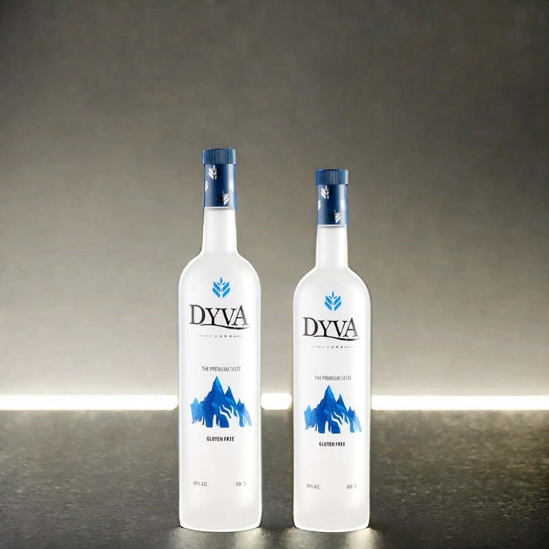375 ml 500 ml 700 ml 750 ml de espuma de impresión congelada personalizada con brandy whisky licor botella de vodka con tapa