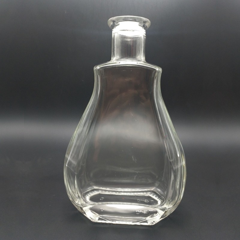 Fabricantes de botellas de vidrio de brandy Super Flint con tipo de sellado de corcho y plazo FOB