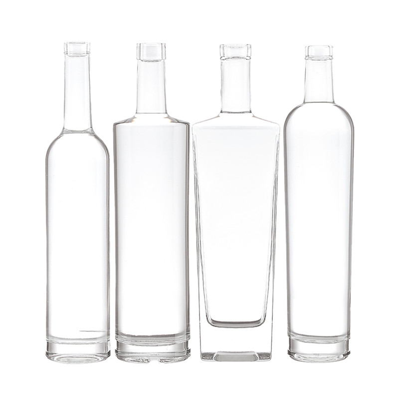Decal Superficie de manejo 500 ml Botella de vidrio para vodka Brandy Whiskey Vodka Gin 750 ml